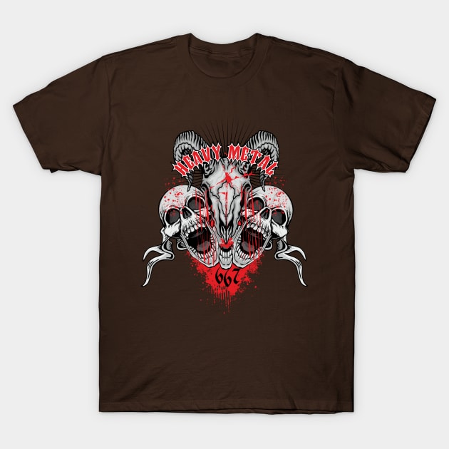 The Goat of Metal I T-Shirt by black8elise